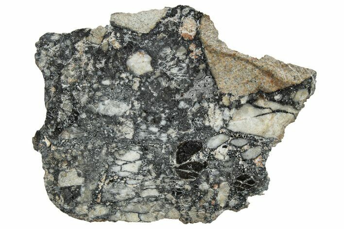 Polished Lunar Meteorite ( g) Slice - Ajdabiya #301115